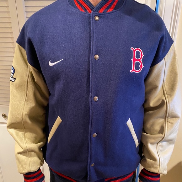 nike red sox jacket